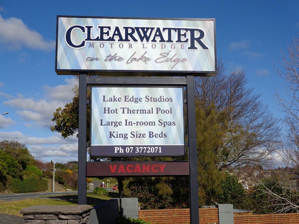 Clearwater Motor Lodge Taupo Eksteriør billede